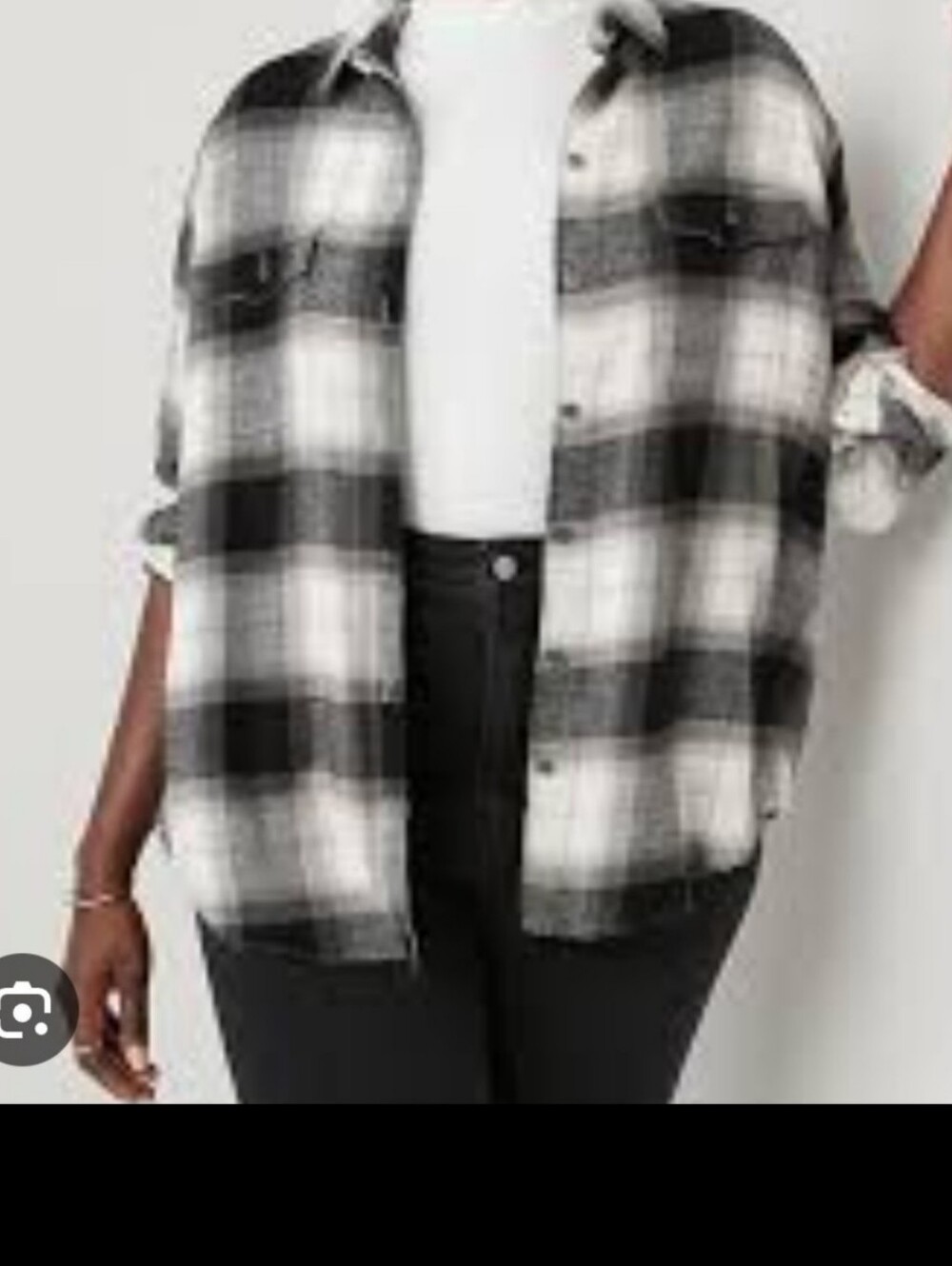 Old Navy The Boyfriend Fit Plaid Flannel Shirt Size Large